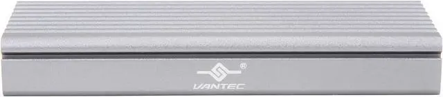 Alt view image 3 of 7 - VANTEC NST-205C3-SG Silver M.2 NVMe SSD to USB 3.1 Gen 2 Type-C Enclosure