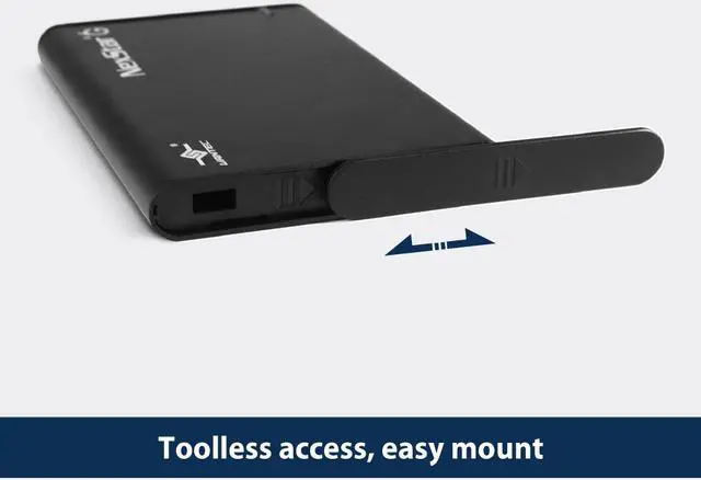 Alt view image 4 of 6 - Vantec NexStar 6G 2.5” SATA III to USB 3.2 Gen1 External SSD/HDD Enclosure NST-268S3-BK