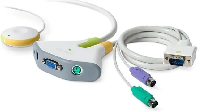 Main image of BELKIN Flip F1DF102P 2 Port PS/2 KVM