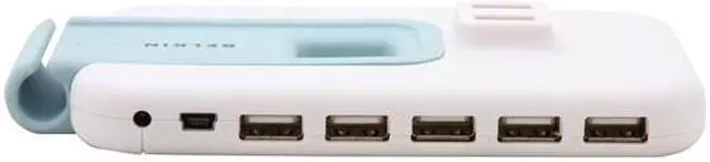 Alt view image 4 of 10 - BELKIN F5U307-WHT 7-Port Plus Hub