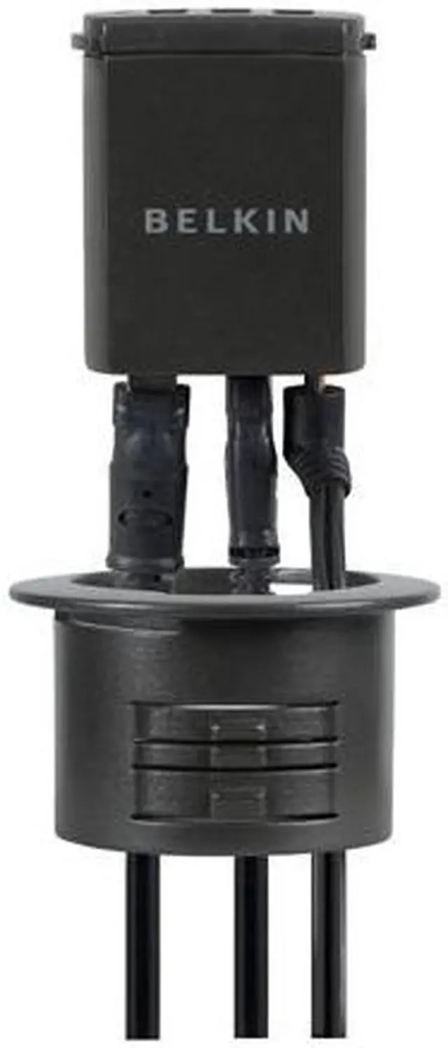 Alt view image 7 of 12 - BELKIN F5U402-02IN-KIT In-Desk USB Hub (2-Inch)