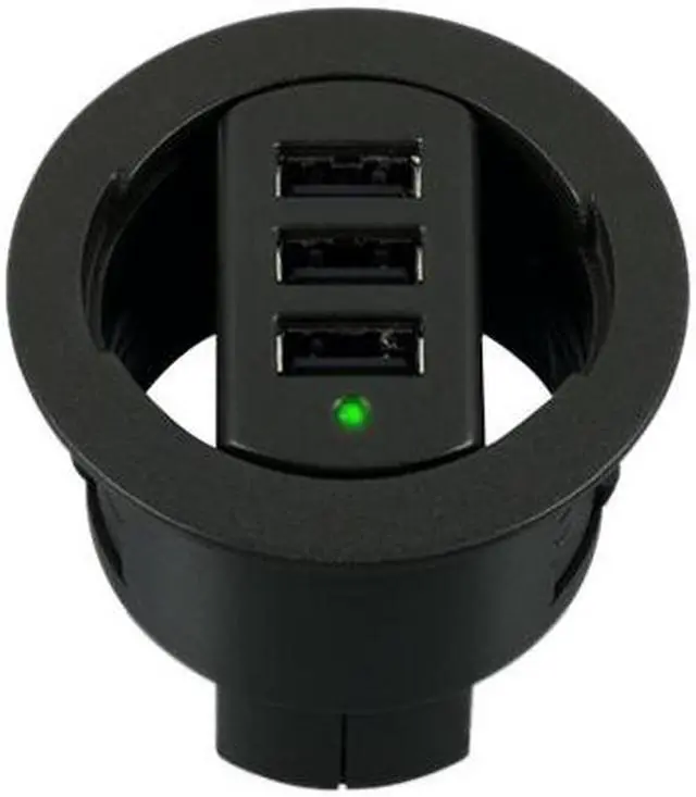 Alt view image 3 of 12 - BELKIN F5U402-02IN-KIT In-Desk USB Hub (2-Inch)