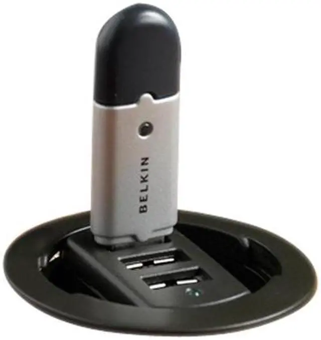 Alt view image 10 of 12 - BELKIN F5U402-02IN-KIT In-Desk USB Hub (2-Inch)