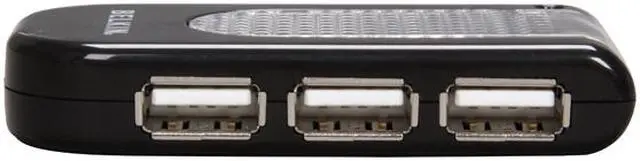 Alt view image 3 of 6 - BELKIN F5U403-BLK Hi-Speed USB 2.0 4-Port Lighted Hub
