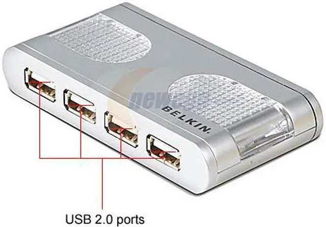 Alt view image 3 of 3 - BELKIN F5U700 Hi-Speed USB 2.0 7-Port Lighted Hub