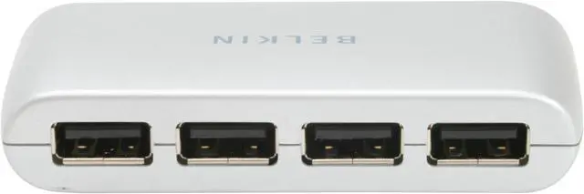 Alt view image 7 of 10 - BELKIN F5U706 7 Port USB 2.0 Hub-To-Go