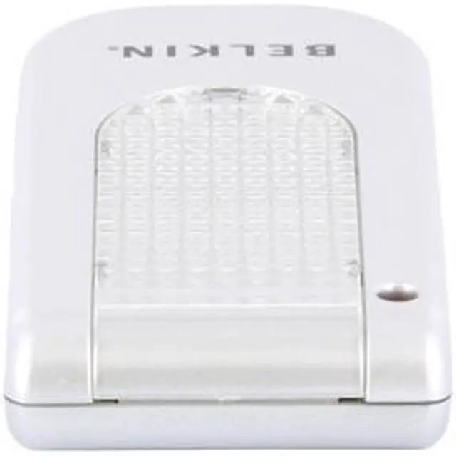 Alt view image 4 of 11 - BELKIN F5U403P Silver Hi-Speed USB 2.0 4-Port Lighted Hub with Power Adapter