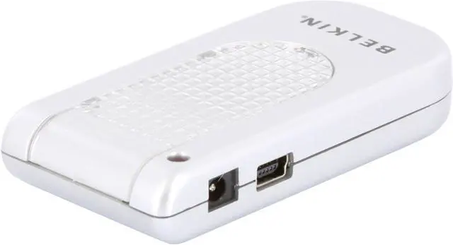 Alt view image 5 of 11 - BELKIN F5U403P Silver Hi-Speed USB 2.0 4-Port Lighted Hub with Power Adapter