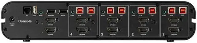 Alt view image 2 of 2 - Belkin Universal 2nd Gen Secure KVM Switch, 4-Port Dual Head w/ CAC