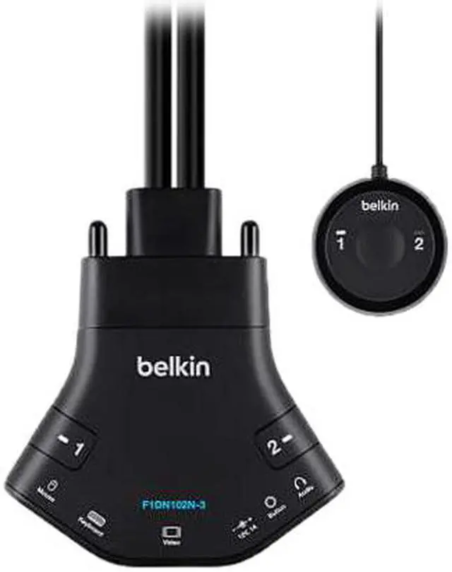 Alt view image 2 of 3 - Belkin Secure 2-port Flip DP KVM with Audio, PP 3.0