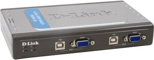 Alt view image 2 of 2 - D-Link DKVM-4U 4-Port USB KVM Switch