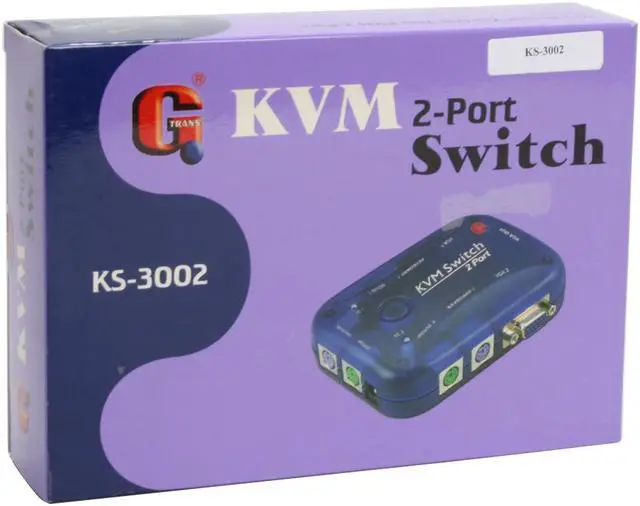 Alt view image 5 of 5 - GWC KS3002 2 Port KVM Switch