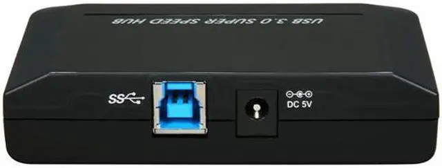 Alt view image 4 of 6 - GWC HU3140 USB 3.0 SuperSpeed 4-Port Hub with 4 Amp External Power Supply