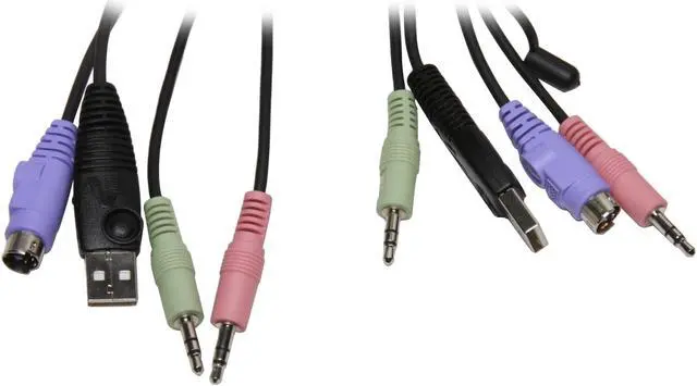 Alt view image 3 of 9 - IOGEAR GCS942UW6 Hybrid DVI-D KVM with Cables and Audio