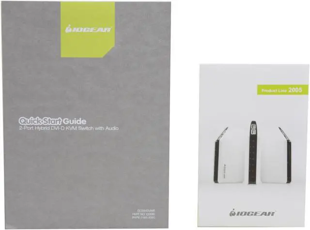 Alt view image 8 of 9 - IOGEAR GCS942UW6 Hybrid DVI-D KVM with Cables and Audio