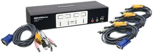 Main image of IOGEAR GCS1804 4 Port KVMP Switch with USB 2.0 Hub and Audio