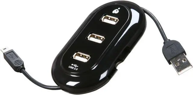 Alt view image 3 of 5 - IOGEAR GUH276 3-Port USB 2.0 Mobile Hub