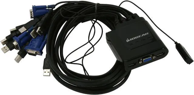 Alt view image 2 of 4 - IOGEAR GCS24U 4-Port USB VGA KVM Cable Switch