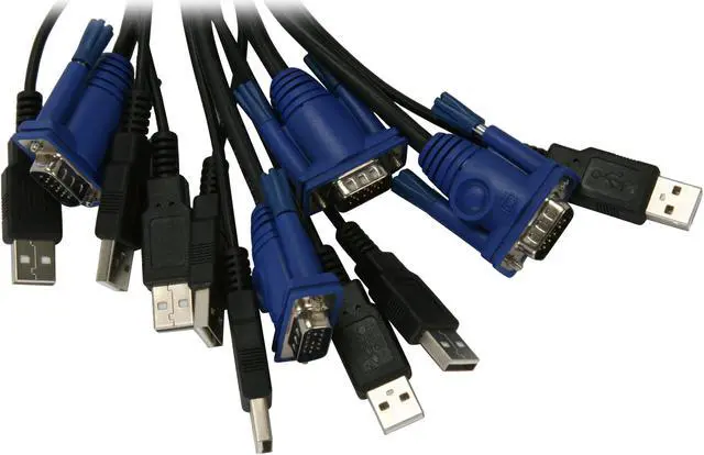 Alt view image 3 of 4 - IOGEAR GCS24U 4-Port USB VGA KVM Cable Switch