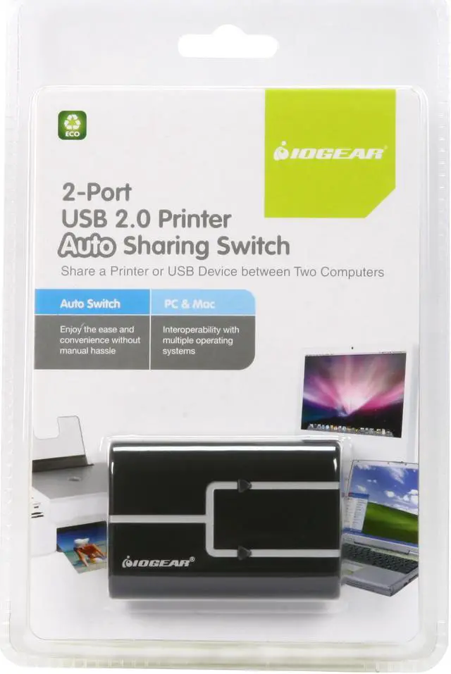 Alt view image 6 of 6 - IOGEAR GUB211 USB 2.0 Printer Auto Sharing Switch
