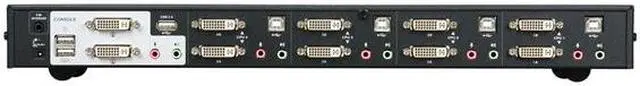 Alt view image 4 of 4 - IOGEAR GCS1644 4-Port Dual View Dual-Link DVI KVMP Switch with Audio
