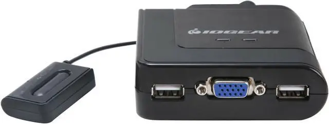 Alt view image 2 of 4 - IOGEAR GCS72U 2-Port USB Cable KVM Switch with Audio