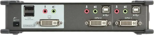 Alt view image 5 of 5 - IOGEAR GCS1102 2-Port DVI KVMP Switch w/ Cables