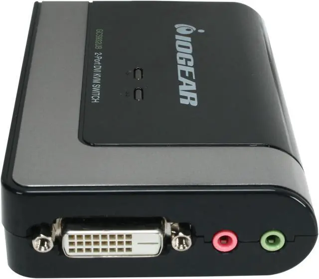 Alt view image 4 of 5 - IOGEAR GCS932UB 2-Port USB DVI KVM with Audio and Mic.