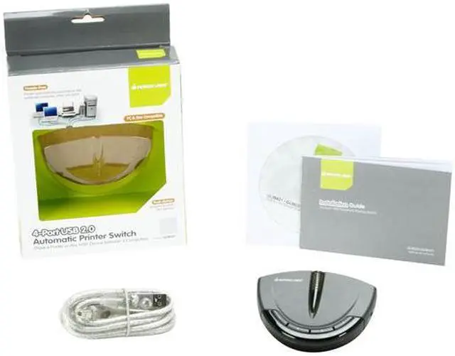 Alt view image 5 of 5 - IOGEAR GUB431 4-Port USB 2.0 Automatic Printer Switch