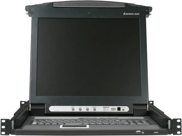 Alt view image 2 of 8 - IOGEAR GCL1808 17" LCD Combo Console