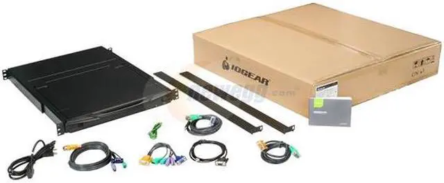 Alt view image 8 of 8 - IOGEAR GCL1808 17" LCD Combo Console