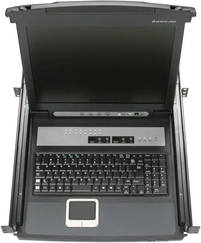 Alt view image 3 of 8 - IOGEAR GCL1816 16-Port 17" LCD Combo KVM Switch