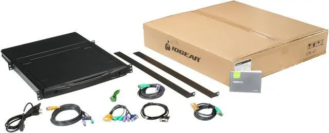 Alt view image 8 of 8 - IOGEAR GCL1816 16-Port 17" LCD Combo KVM Switch