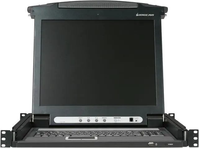 Alt view image 2 of 8 - IOGEAR GCL1800 17" LCD KVM Combo Console