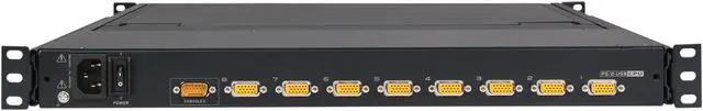 Alt view image 9 of 14 - IOGEAR GCL1808KITU 8-Port LCD Combo KVM Switch with USB KVM Cables
