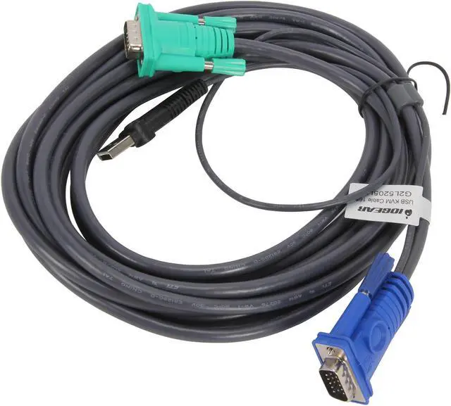 Alt view image 2 of 3 - IOGEAR 16 ft. KVM Cable G2L5205U