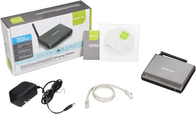 Alt view image 5 of 5 - IOGEAR GUWIP204 Wireless 4-Port USB Sharing Station