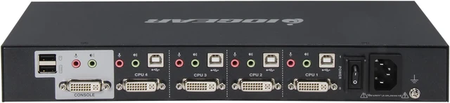 Alt view image 4 of 6 - IOGEAR GCS1214TAA 4-Port Dual-Link DVI Secure KVM Switch
