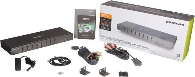 Alt view image 5 of 5 - IOGEAR GCS1108 8-Port DVI KVMP Switch with VGA Support
