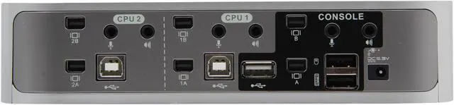 Alt view image 4 of 6 - IOGEAR GCS1924 4-port DualView Mini DisplayPort KVMP Switch with Peripheral Sharing