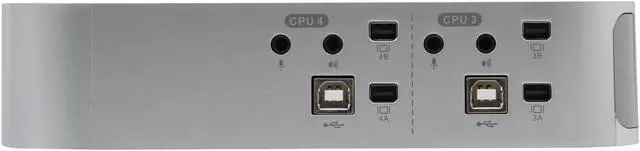 Alt view image 5 of 6 - IOGEAR GCS1924 4-port DualView Mini DisplayPort KVMP Switch with Peripheral Sharing