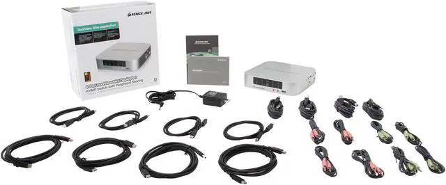 Alt view image 6 of 6 - IOGEAR GCS1924 4-port DualView Mini DisplayPort KVMP Switch with Peripheral Sharing