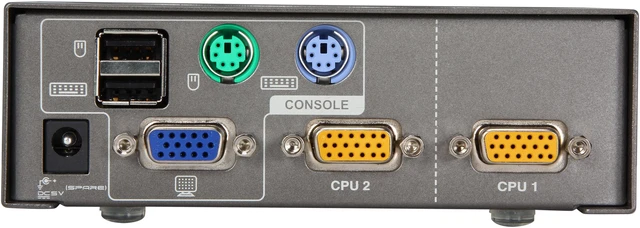 Alt view image 4 of 7 - IOGEAR GCS1722 2 Port VGA KVM Switch w/ PS2 & USB