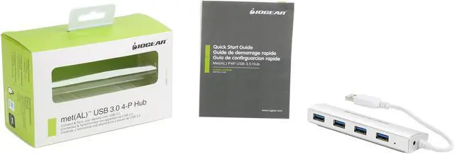 Alt view image 5 of 5 - IOGEAR GUH304 Aluminum USB 3.0 4-Port Hub