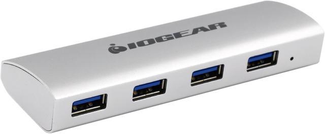 IOGEAR - GUH304P - met(AL) P4P Hub, 4-Port USB 3.0 Powered Hub