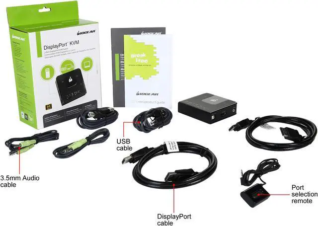 Alt view image 8 of 7 - IOGEAR GCS62DP 2-Port DisplayPort KVM