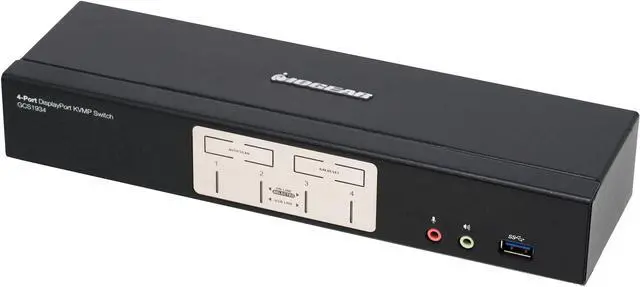 Main image of IOGEAR GCS1934 4-Port DisplayPort 1.2 KVMP Switch with USB 3.1 Gen1 Hub and Audio (TAA Compliant)