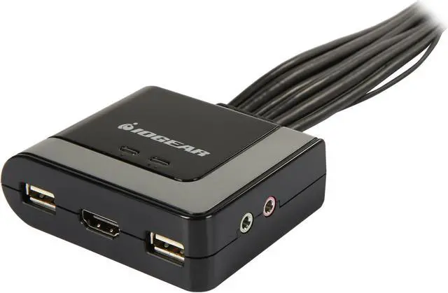 Alt view image 2 of 9 - IOGEAR GCS62HMDPKIT 2-Port HDMI and Mini DisplayPort Cable KVM Kit with Audio