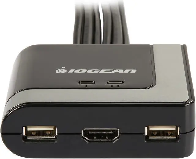 Alt view image 4 of 9 - IOGEAR GCS62HMDPKIT 2-Port HDMI and Mini DisplayPort Cable KVM Kit with Audio