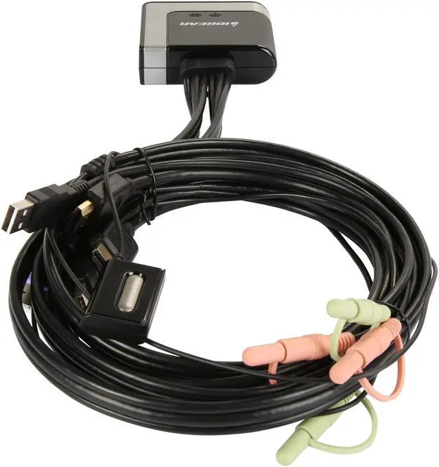 Alt view image 6 of 9 - IOGEAR GCS62HMDPKIT 2-Port HDMI and Mini DisplayPort Cable KVM Kit with Audio